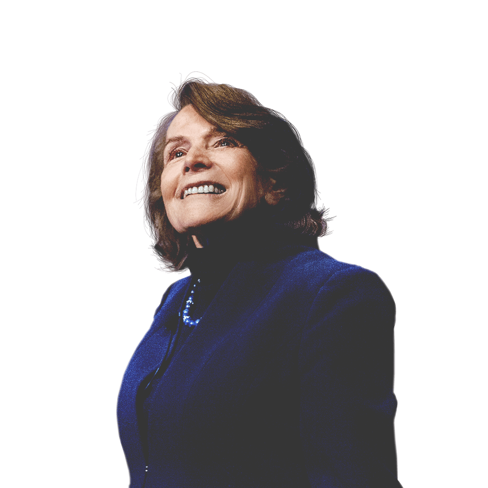 부서지는 파도를 배경으로 한 해양 생물학자 Sylvia Earle